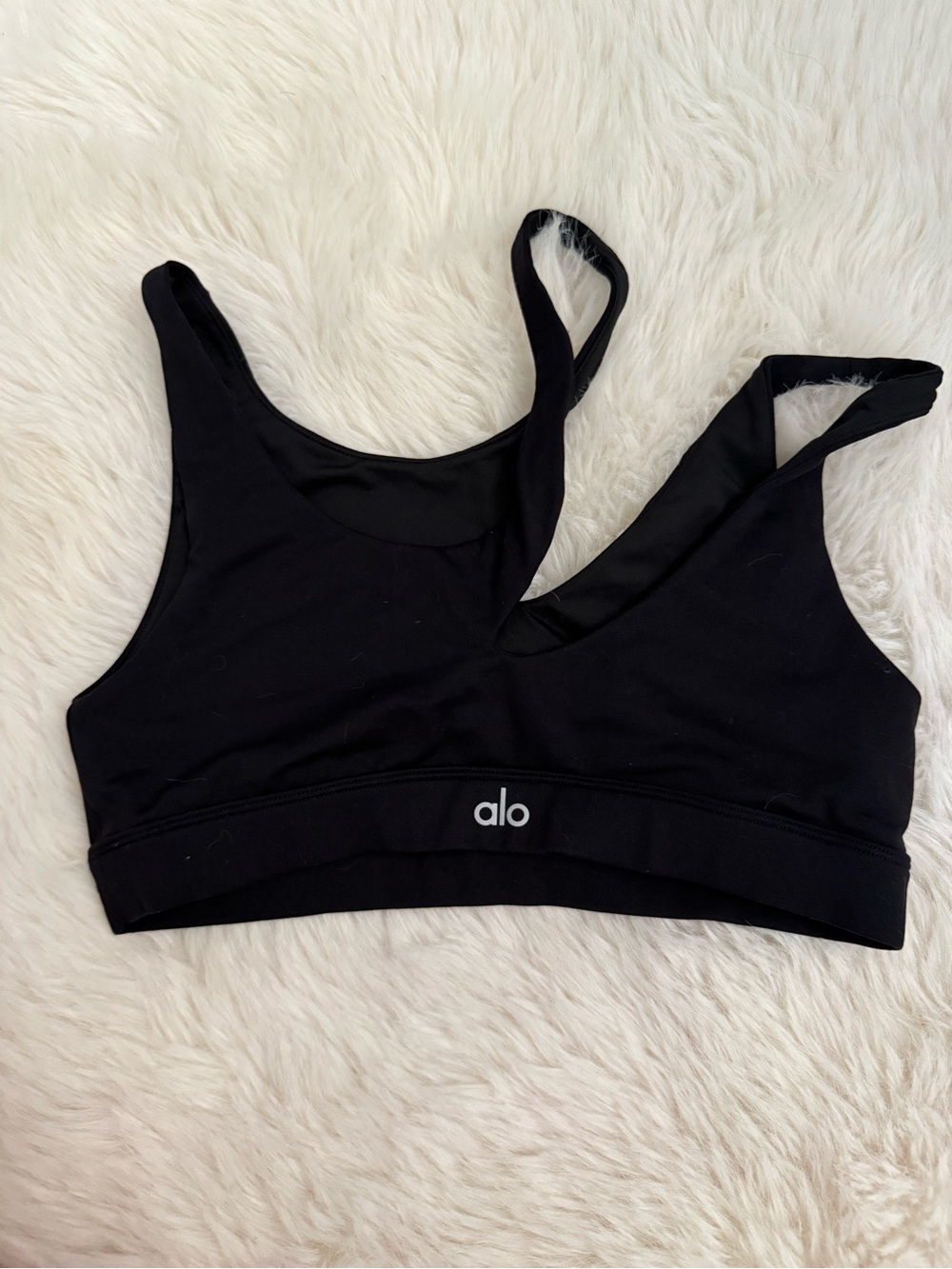 ALO Yoga Black Seamless Sports Bra - Women's